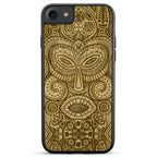 iPhone 7 Tribal Mask Wood Phone Case
