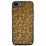 Funda de madera con estampado de guepardo para iPhone 8 Plus