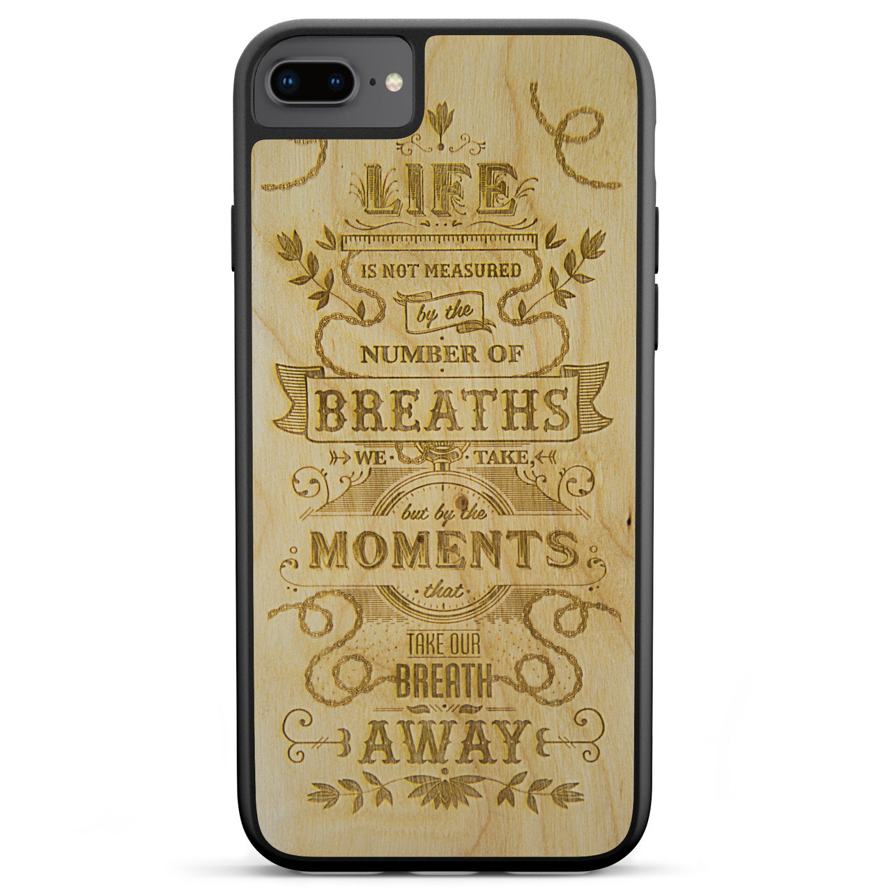 iPhone 7 Plus The Meaning Wood Phone Case