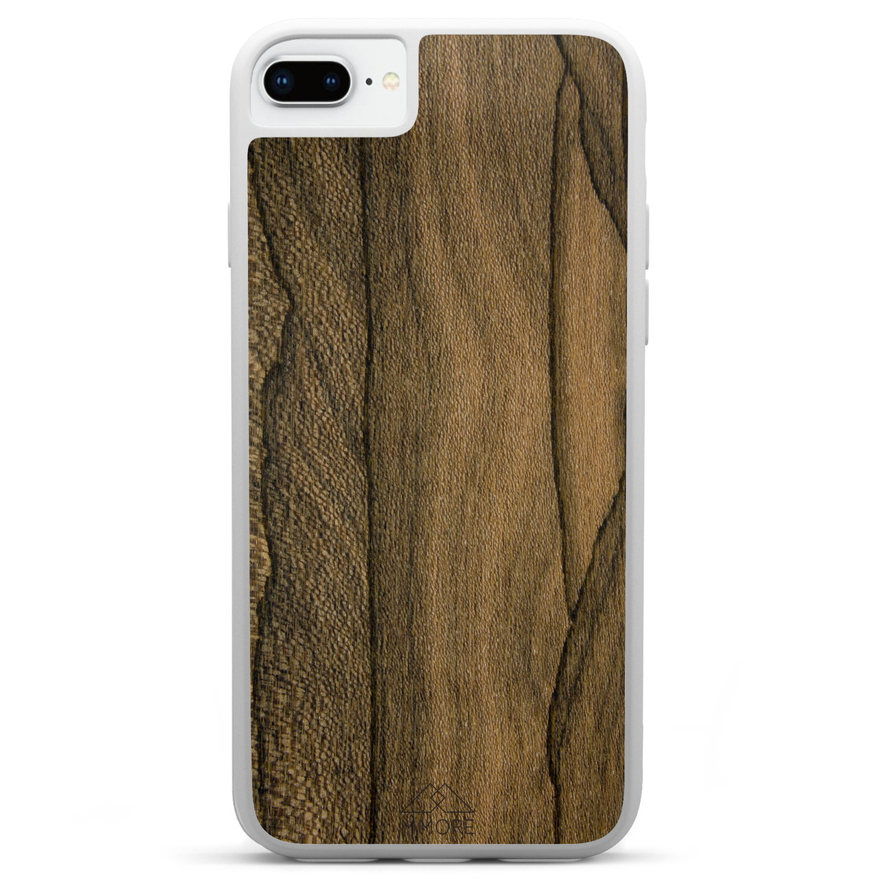 iPhone 7 Plus Ziricote Holz Weiße Handyhülle
