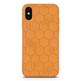 Honey Bee -  Biodegradable phone case - Yellow, Orange and Black