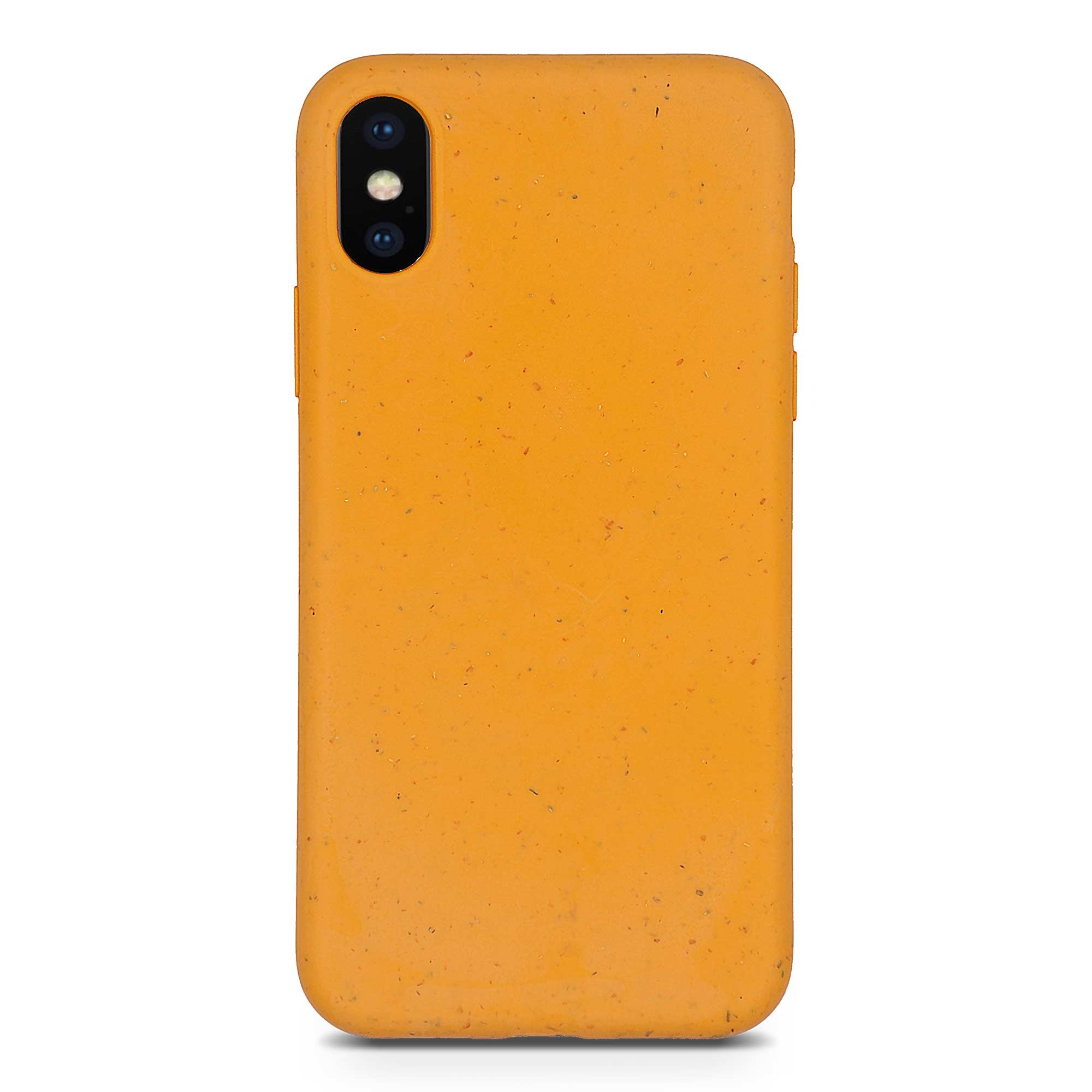 iPhone XS Biologisch abbaubare orangefarbene Handyhülle