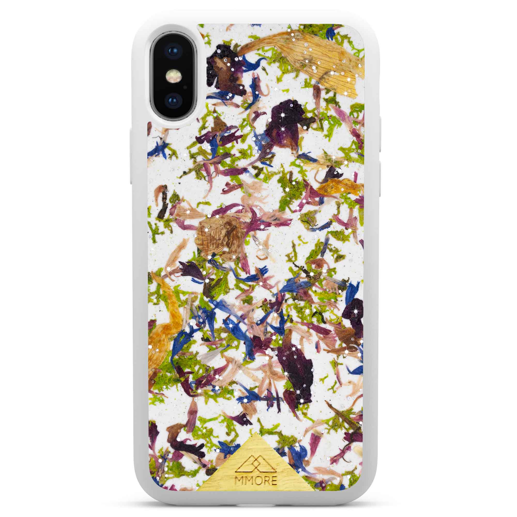 iPhone XS White Phone Case Crystal Meadow
