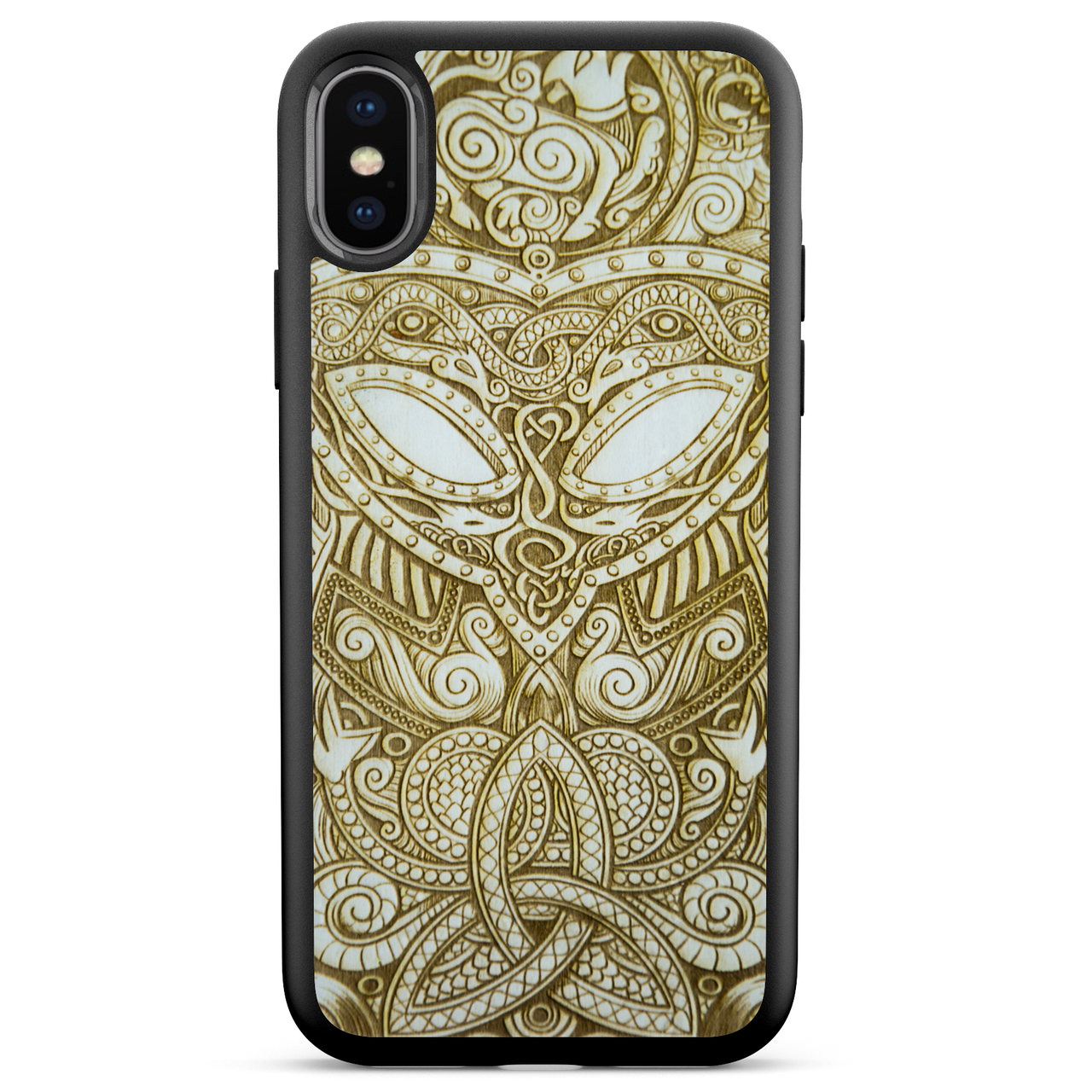 iPhone X XS Viking Wood Phone Case