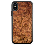 iPhone X XS Mechanism Wood Phone Case
