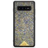 Capa de telefone lilás para Samsung Galaxy S10 com moldura preta