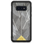 Samsung Galaxy S10 Edge Black Frame Skeleton Leaves Phone Case
