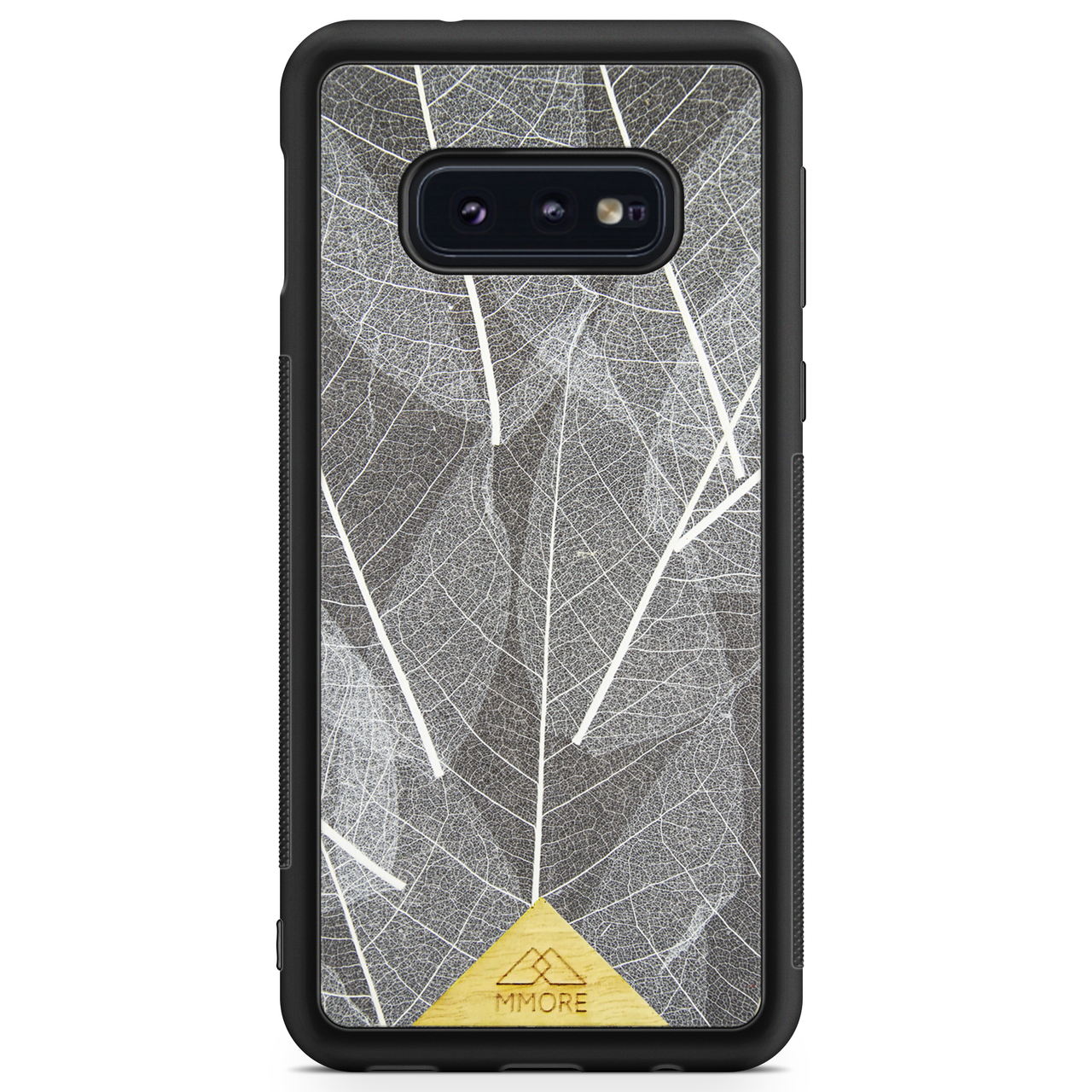 Samsung Galaxy S10 Edge Black Frame Skeleton Leaves Phone Case