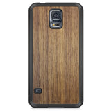 Capa de telefone de madeira americana nogueira para Samsung S5