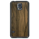 Caja del teléfono Samsung S5 de madera de ziricote