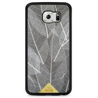 Samsung Galaxy S6 Black Frame Skeleton Leaves Phone Case