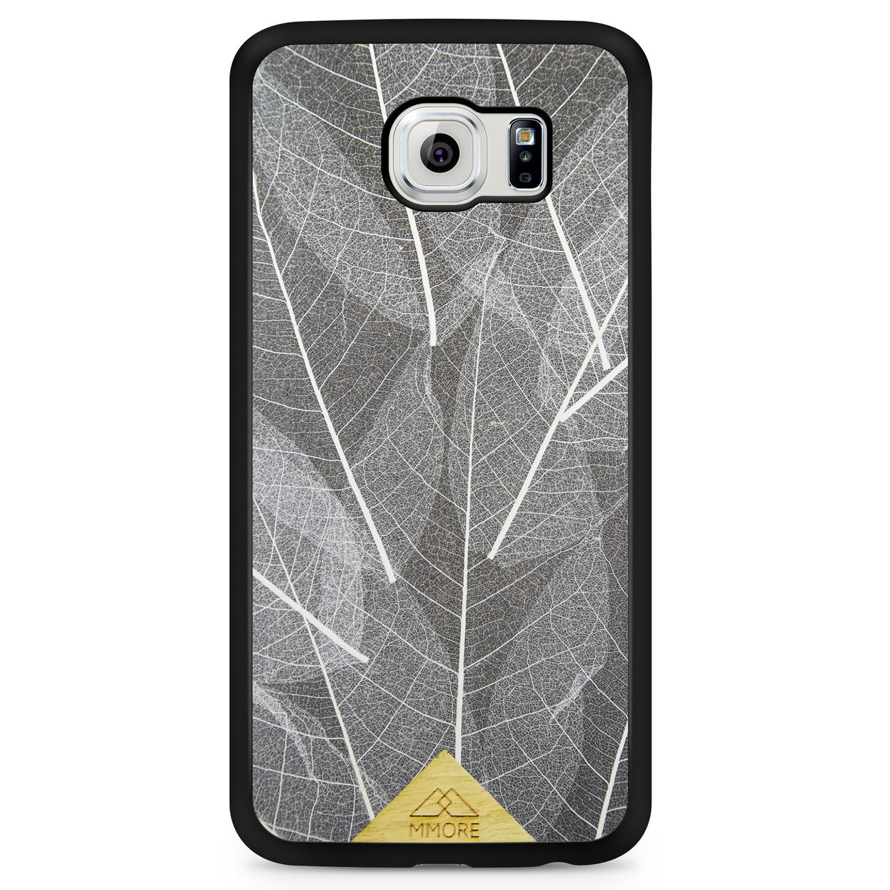 Samsung Galaxy S6 Black Frame Skeleton Leaves Phone Case