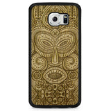 Tribal Mask Samsung S6 Carcasa de madera para teléfono