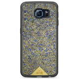 Чехол для телефона Samsung Galaxy S6E с черной рамкой и бледно-лиловым цветом