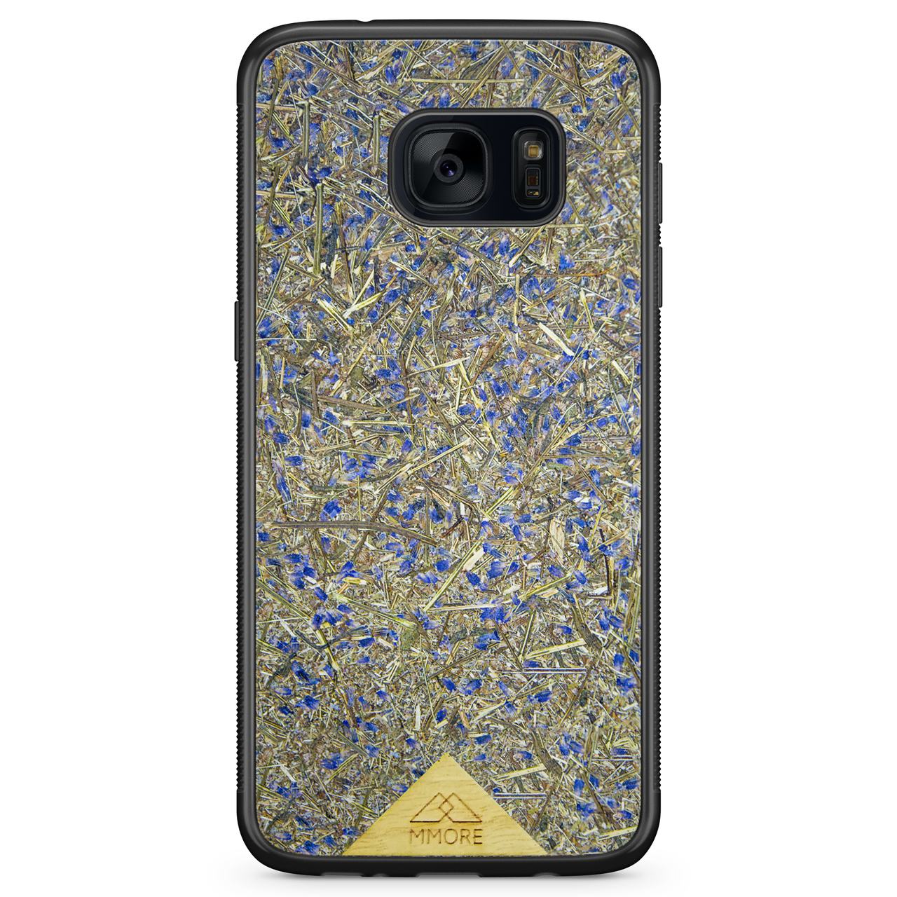 Capa de telefone lilás para Samsung Galaxy S7 com moldura preta