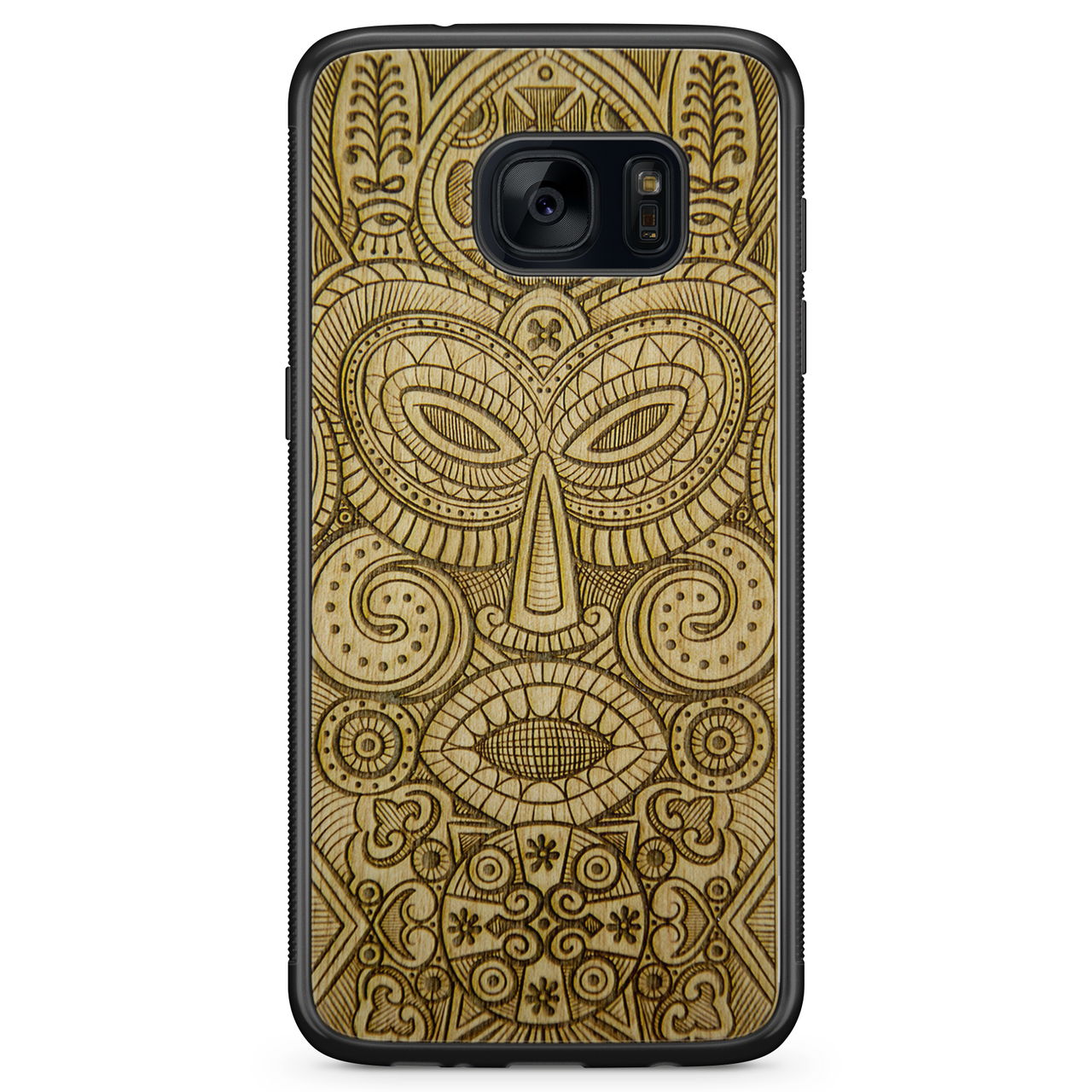 Tribal Mask Samsung S7 Wood Phone Case