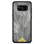 Samsung Galaxy S8 Black Frame Skeleton Leaves Phone Case