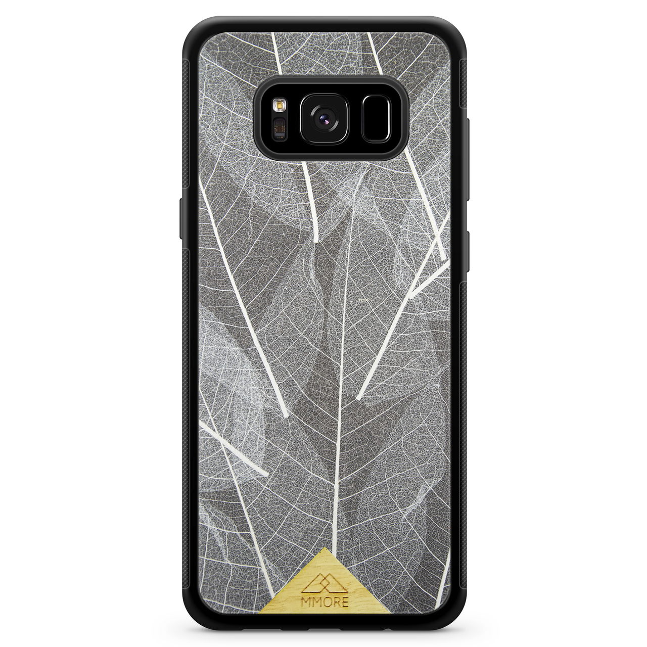 Samsung Galaxy S8 Black Frame Skeleton Leaves Phone Case