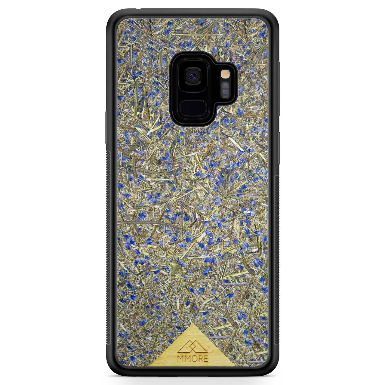 Capa de telefone lilás para Samsung Galaxy S9 com moldura preta