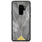 Samsung Galaxy S9 Plus Black Frame Skeleton Leaves Phone Case